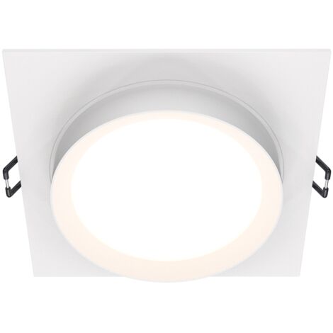 Spot encastré plafond Maytoni Hoop carré blanc GX53
