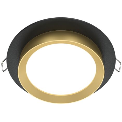 Spot encastré plafond Maytoni Hoop GX53 rond noir 11cm