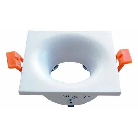 Spot encastré plafond V-TAC carré blanc GU10 VT-876