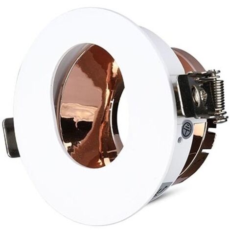 Spot encastré plafond V-TAC GU10 blanc/rose doré VT-874