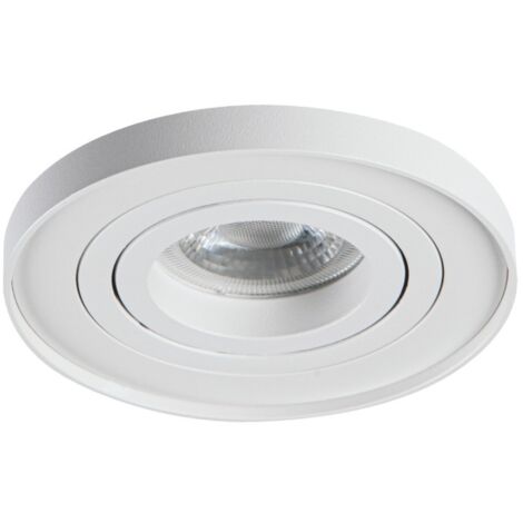 Spot encastré rond blanc orientable GU10 10W Kanlux