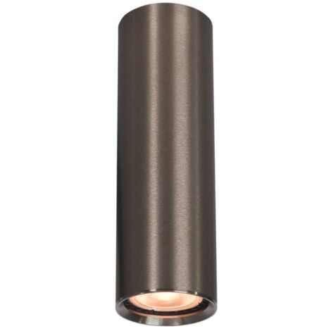 Spot encastré rond moderne marron de 17 cm pour salon ou cuisine, culot GU10, 10 W, Italus Lopus