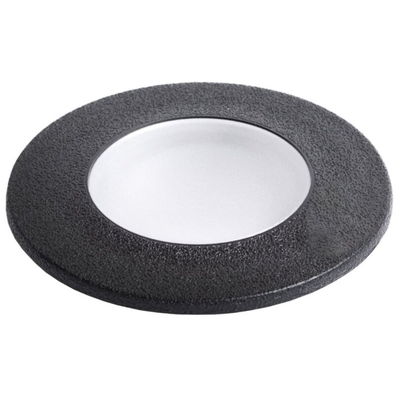Spot encastré rond piétinable top light capri small ca td9 ne gu10 led cct ip67 230v en résine noire