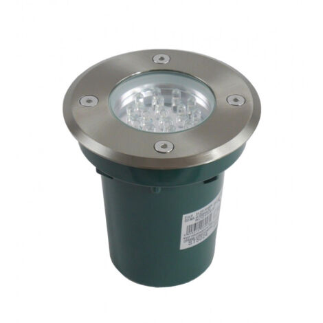 Spot encastré sol rond LED 1W argent IP67 SU-MA Leda