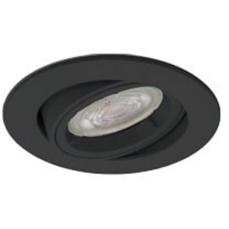 SPOT ENCASTRE TRITON SLIM IP65 6W 120° 3000K DIM NOIR AEROSPOT 167326