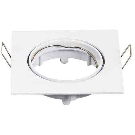 Spot encastré V-TAC GU10 carré orientable blanc VT-779