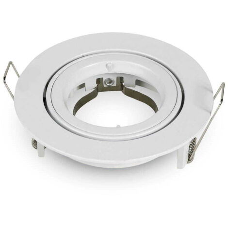 Spot encastré V-TAC GU10 rond orientable blanc VT-775
