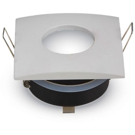 Spot encastré V-TAC IP54 GU10 carré blanc 84mm VT-787