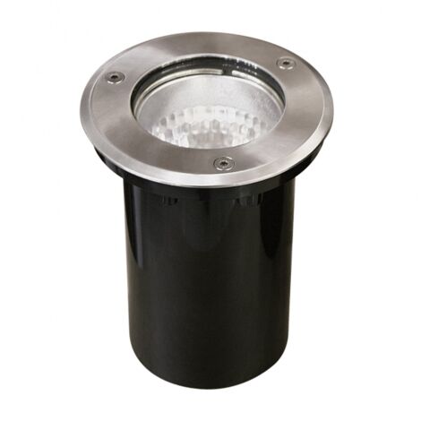 Spot extérieur defloor encastré from the ground bigorne round ip65 1xe27 h.0,4xd.15cm nickel