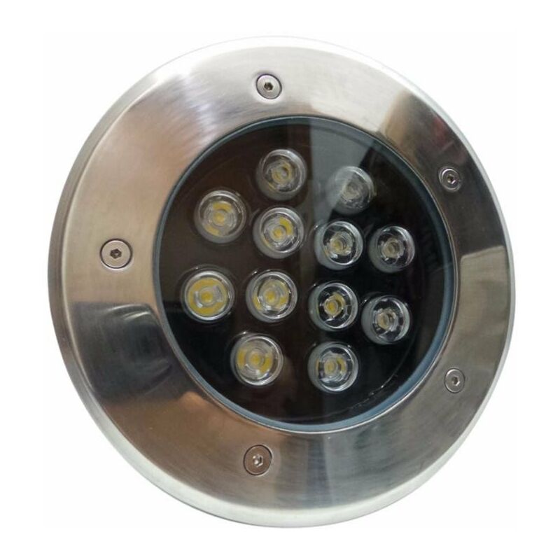 Silumen - Spot Extérieur Encastrable led IP65 220V Sol 12W 60° - Blanc Froid