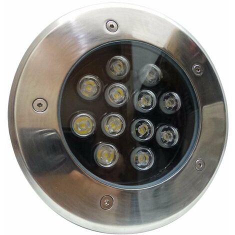 Spot Extérieur Encastrable LED IP65 220V Sol 12W 60° - Blanc Chaud  - SILUMEN
