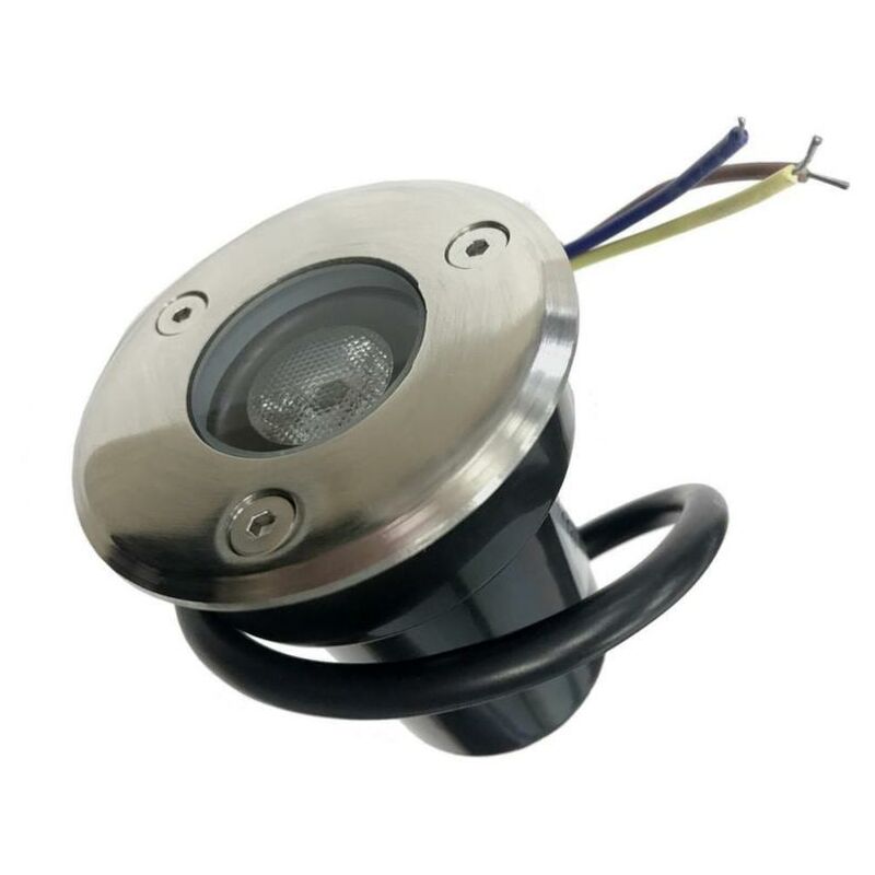 Silamp – Spot encastrable extérieur sol LED 3W IP65 220V – Flux lumineux 300 lumens – Angle d'éclairage 45° – Acier inoxydable résistant Silamp – Spot encastrable extérieur sol LED 3W IP65 220V – Flux lumineux 300 lumens – Angle d'éclairage 45° – Acier inoxydable résistant
