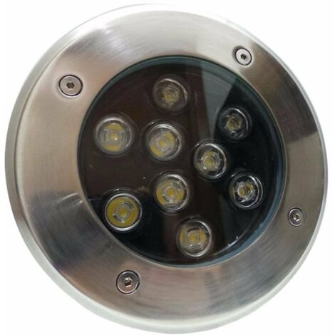 Spot Extérieur Encastrable LED Sol 9W IP65 60° - Blanc Chaud - SILUMEN