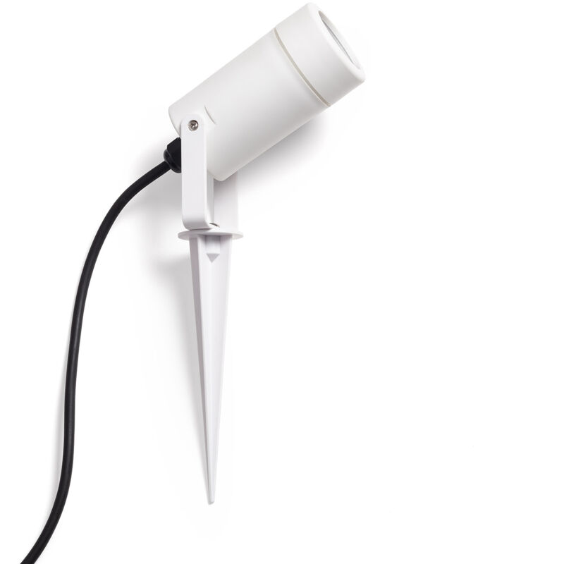 Spot Extérieur GU10 sur Piquet Afur Blanc Spot Extérieur GU10 sur Piquet Afur Blanc