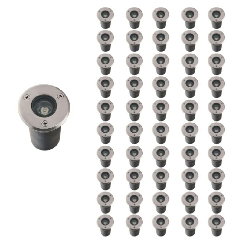 Silamp - Spot Extérieur Encastrable led IP65 220V Sol 3W 45° (Pack de 50)