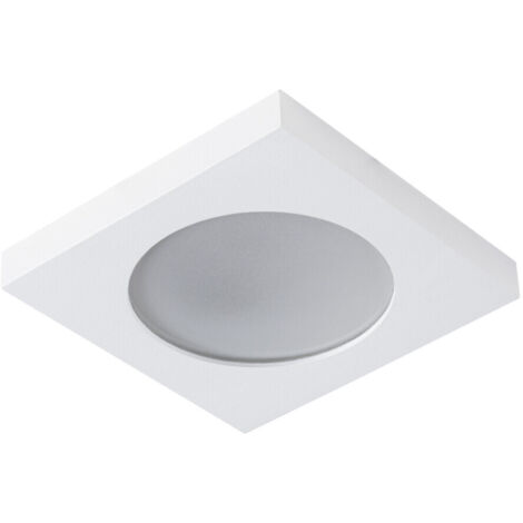 Spot FLINI IP44 - Carré Blanc - Encastrable Salle de Bain - Aluminium