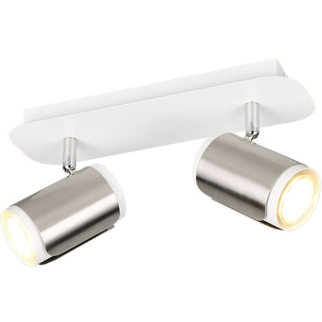 SPOT, GILLAN, EXCL.2XGU10, HAUTEUR: 16CM,LONGUEUR: 30CM,LARGEUR: 12CM, TRIO