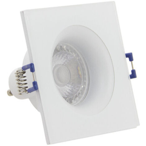 Spot GU10 50W 4000K Carré Blanc IP44