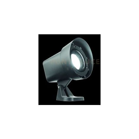 SPOT GURU GU10 NERO  H.20CM ORIENTABILE 1 LUCE ATTACCO GU11