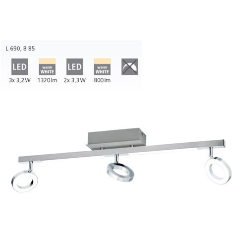 Spot intérieur Cardillio 96181 - Argent - Argent