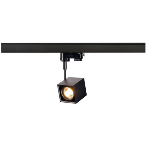 Spot intérieur noir pour rail 3 allumages ALTRA DICE TRACK carré GU10 max - SLV 152320