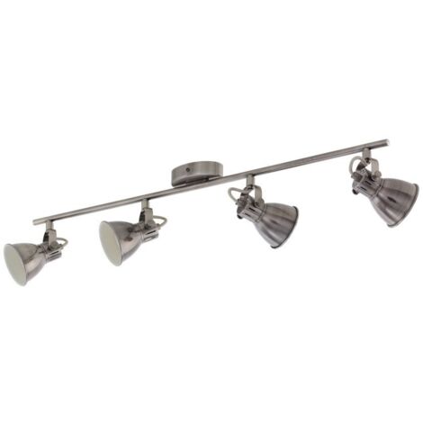 Spot Intérieur quadruple Seras - Gris
