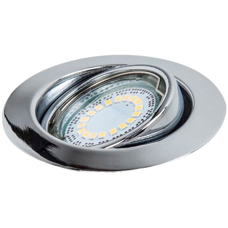 Spot d'Intérieur Juls, Métal, Chrome, 9x9x0,45 cm