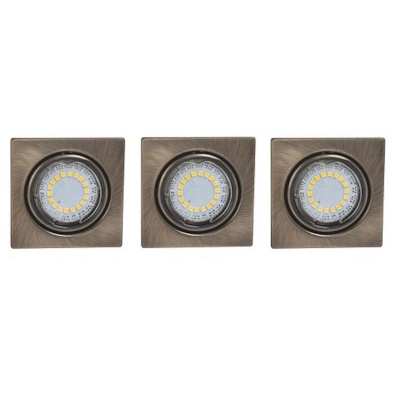 Spot d'Intérieur Juls, Métal, Laiton, 8,3x8,3x1 cm