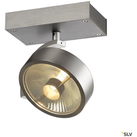 spot Kalu 1 QPAR111 gris métallisé - 147306