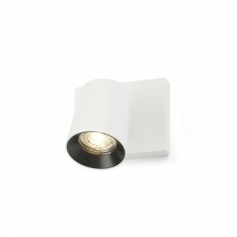 Spot KENNY I plafonnier/applique blanc/noir 230V GU10 35W