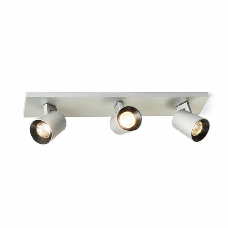 Spot KENNY III plafonnier/applique aluminium brossé/noir 230V GU10 3x35W