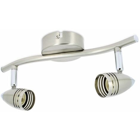 ARUM LIGHTING Spot Lampada da soffitto orientabile 2 teste GU10 COLUMBUS