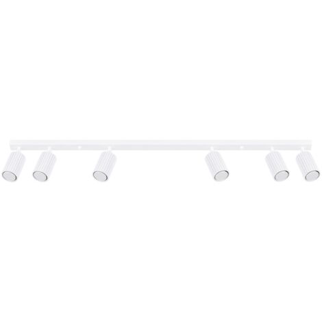Spot Lampe Aluminium GU10 verstellbar Weiß länglich Modern