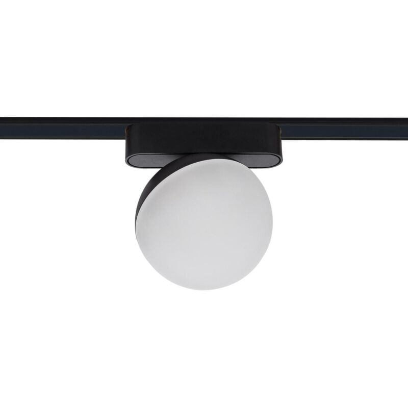Spot led sur Rail Magnétique 25mm Extra-Plat 10W 48V Ø100 mm Noir 2700K Blanc chaud