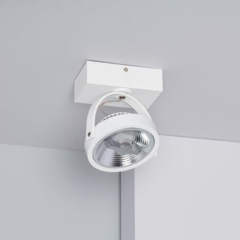 Spot LED 15W CREE en Saillie Orientable AR111 Dimmable Blanc  4000K Blanc neutre