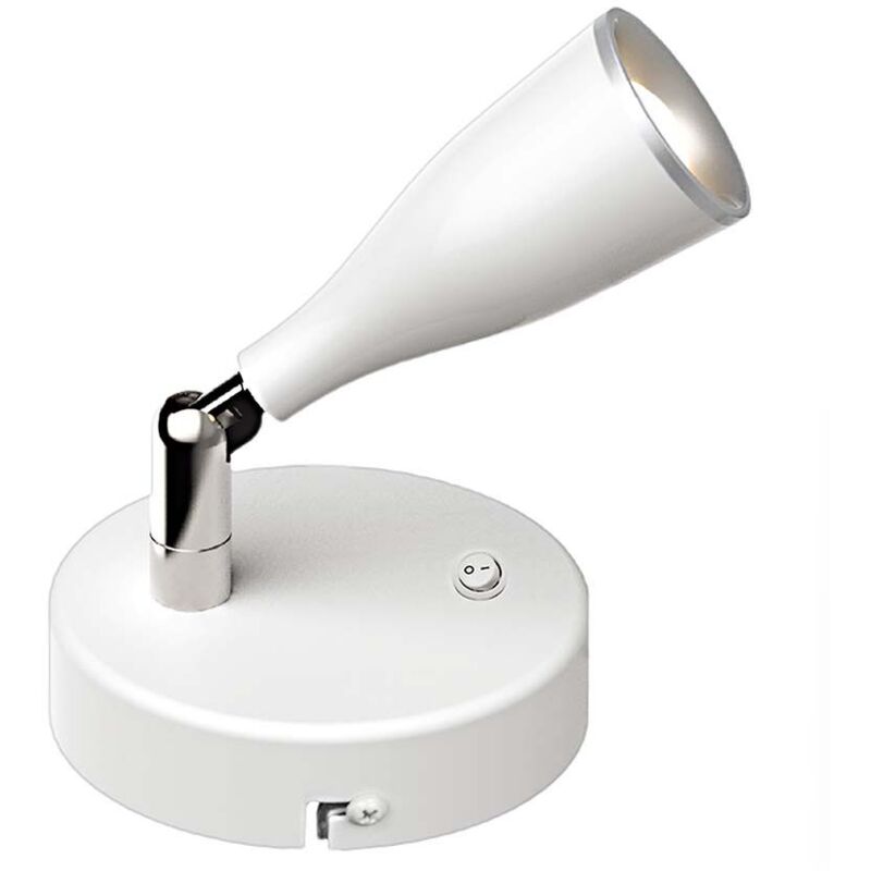 Applique led Swtich - Interrupteur - IP20 - Blanc - 4.5W - 420 Lumens - 3000K