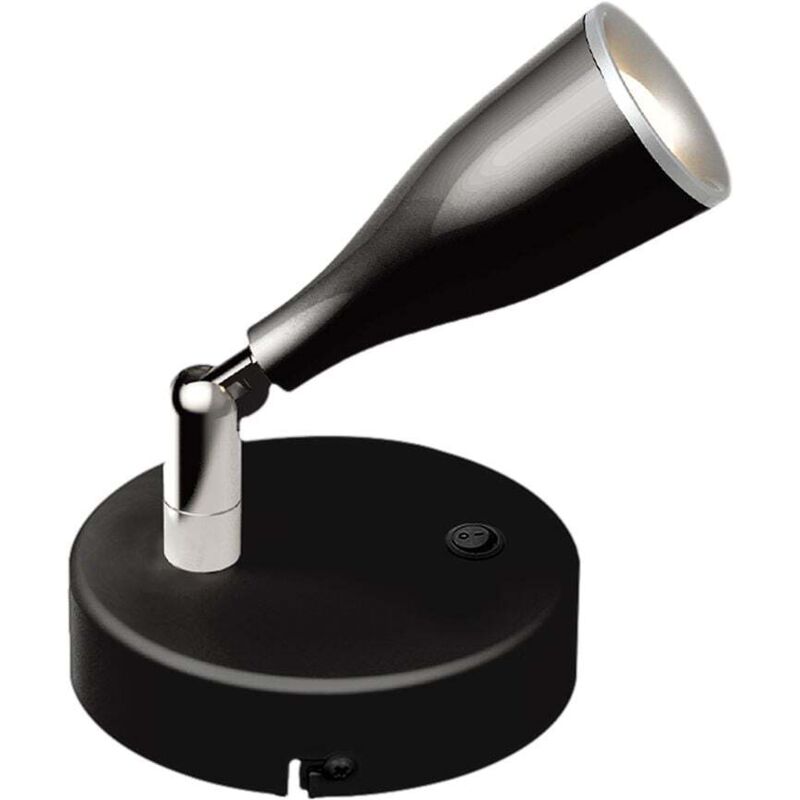 Applique led Interrupteur IP20 Noir 4.5W 420 Lumens 3000K Applique led Interrupteur IP20 Noir 4.5W 420 Lumens 3000K