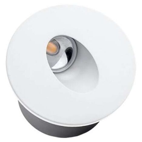 Spot LED 3W Encastrable pour Escalier Rond Blanc AC 220-240V Blanc Neutre 4200K  1 unité