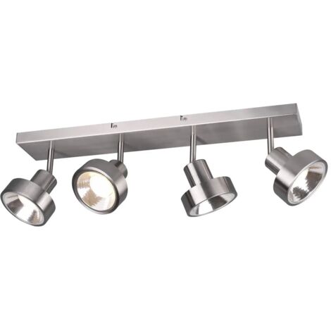 Spot led 4xgu10 nickel mat metal - trio - leon 25591048 25591048 25591048 25591048 25591048 25591048