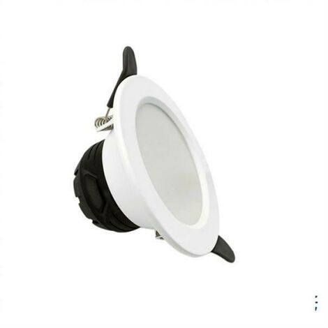 Spot led 6w encastrÉ diamÈtre 100mm kit blanc 5 piÈces 4200k
