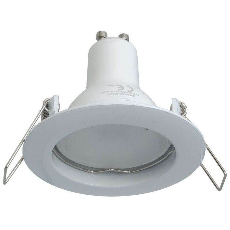 Lampe Led Spotlight 8w Lumière 3000k 4000k 6000k 6000k Encastré Rond Gu10 Hole 6 Cm 220v Blanc