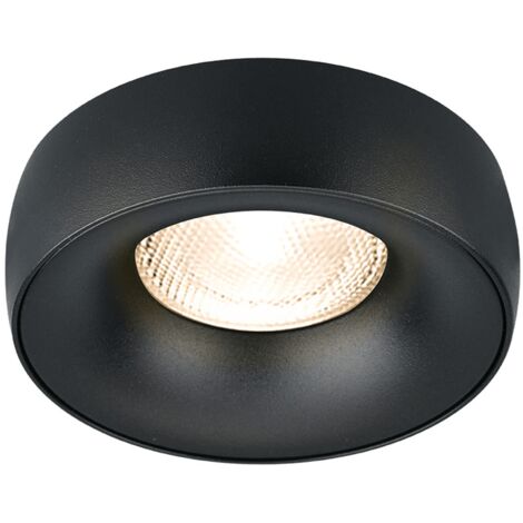 Spot LED ALPHA noir GU5.3/GU10 rond saillie IP20