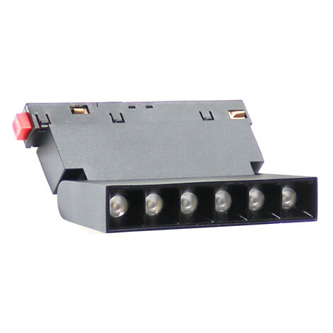 Spot LED Aotrom 6W pour rail magnétique Noir 48V Série 20mm - DSC 4500K - Ledme - LM3477
