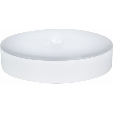 Spot LED Argent 0.8W, 60 lumens, IP21, 4000K, détecteur de mouvement, batterie recheargable, inter. on/off - Tibelec