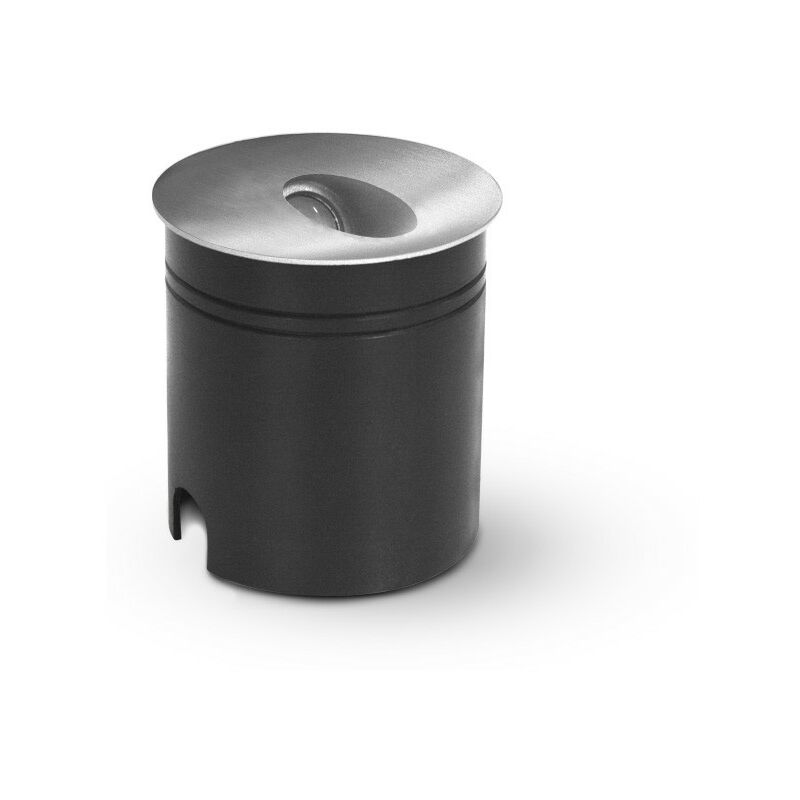 Spot LED balise VESUVE - 3W rond encastrable Miidex Lighting® blanc-chaud-3000k - 1-diffuseur