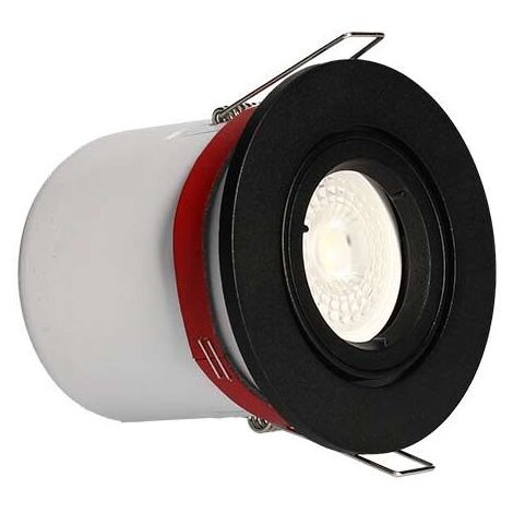 SPOT LED BBC ENCASTRABLE ET ORIENTABLE GU10 230V 5W 380LM 2700K 100MM NOIR ARLUX 950095