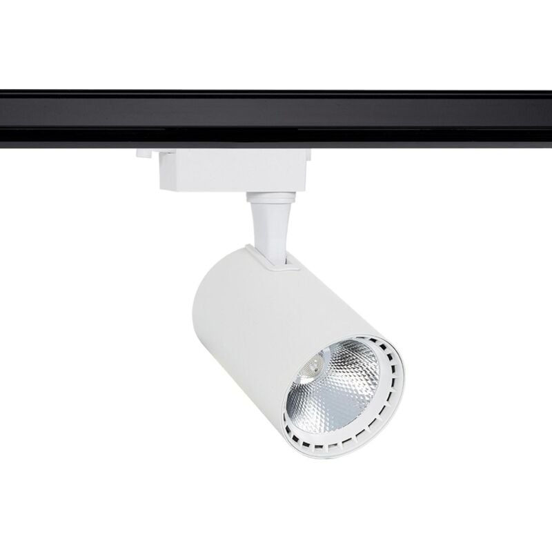 Efectoled - Spot led sur Rail Monophasé 30W Bron Blanc 4000K Blanc neutre