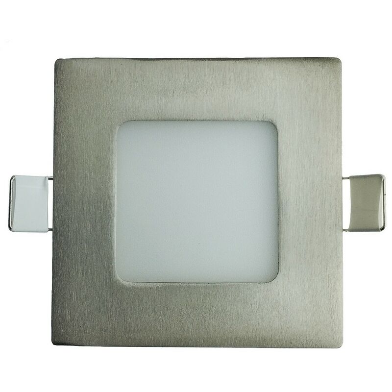 Digilamp - Spot Led Carré Encastrable Extra Plat 5w Blanc Neutre 4000k inox encastrement 70 x 70 Digilamp - Spot Led Carré Encastrable Extra Plat 5w Blanc Neutre 4000k inox encastrement 70 x 70