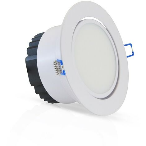 Spot LED orientable - 12W - Rond - Blanc - Avec ampoule