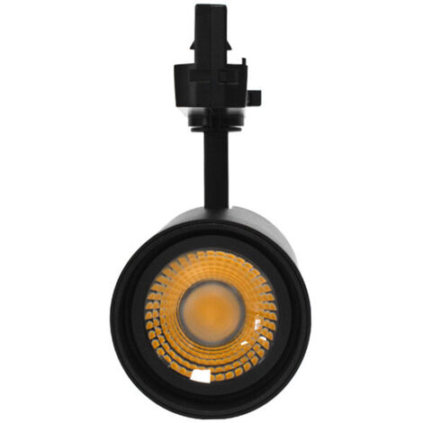 Spot LED COOL II sur Rail - LED 35W Miidex Lighting®  blanc-neutre-4000k - noir